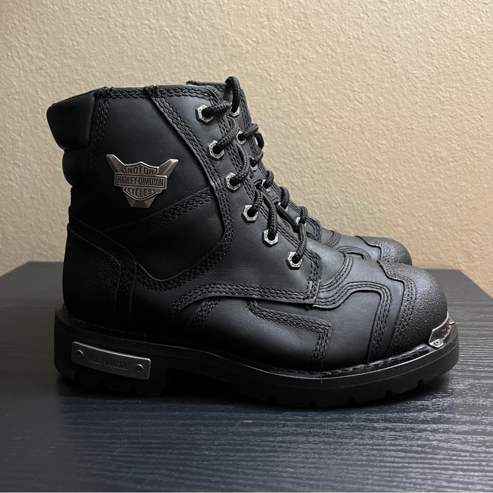 Harley Davidson Stealth Black Boots Womens 8.5/ Mens 7